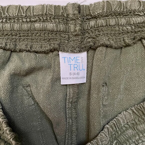 Relax fit shorts, Olive green lightweight shorts - Picture 6 of 6